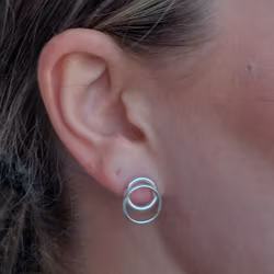 Örhänge "ringar på vatten"