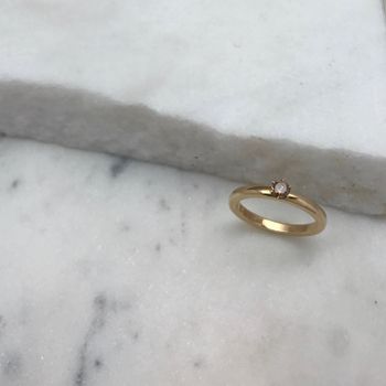 Ring med coffeediamant