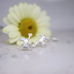 "Lövgroda" silverörhänge