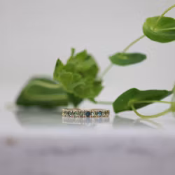 "Längtan efter vår" alliansring med safirer