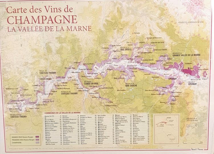 Vinkarta Champagne La Vallée de la Marne