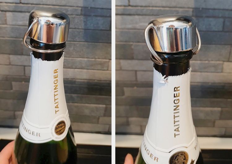 Champagnekork metall 2 pack