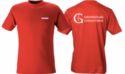 Röd barn T-shirt bomull