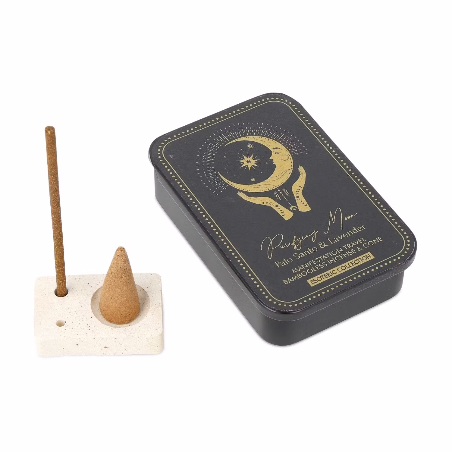 PureWorks Esoteric Collection Purifying Moon rökelsebox med hållare