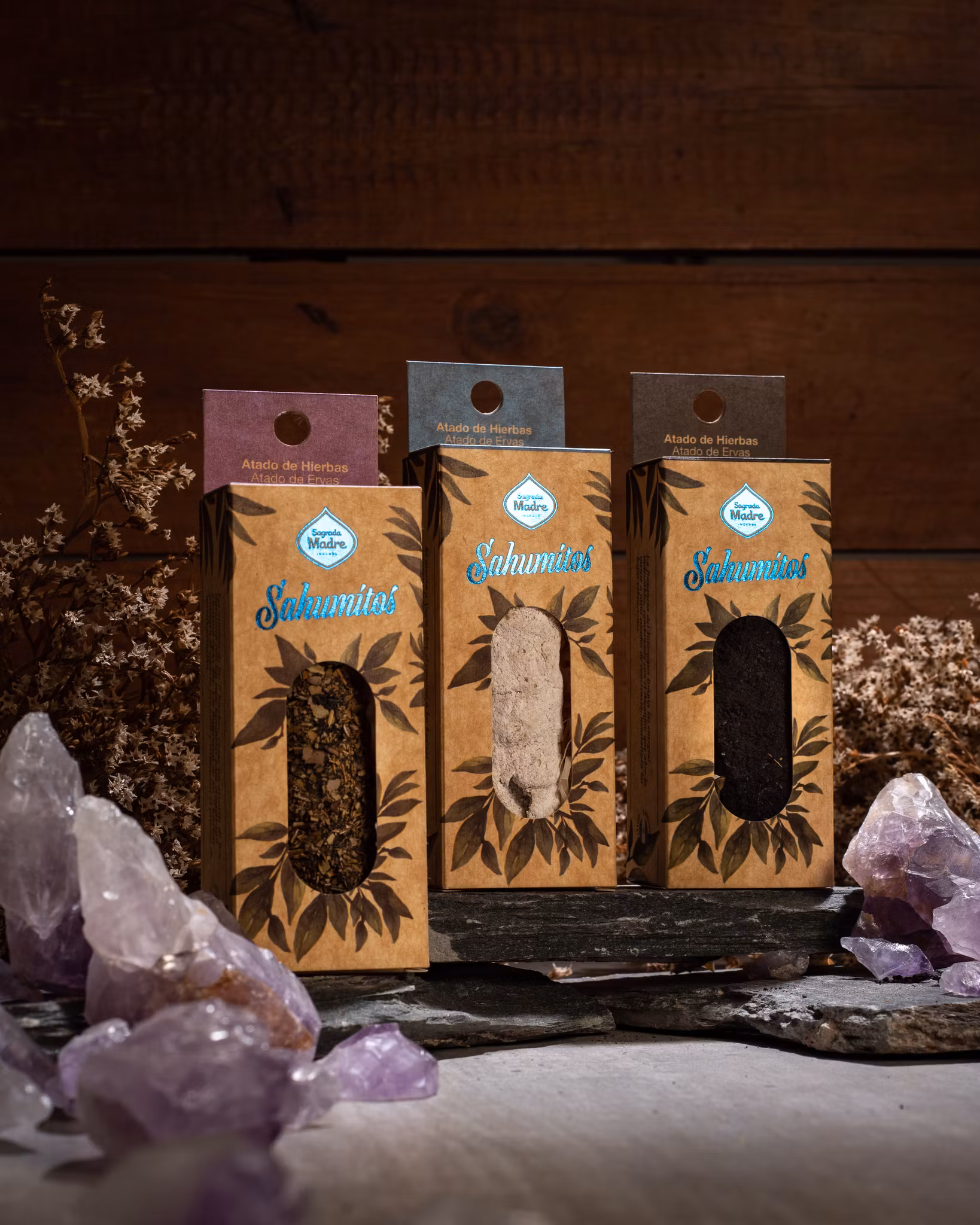 Sagrada Madre Sahumitos - Smudge Palo Santo, presentförpackning