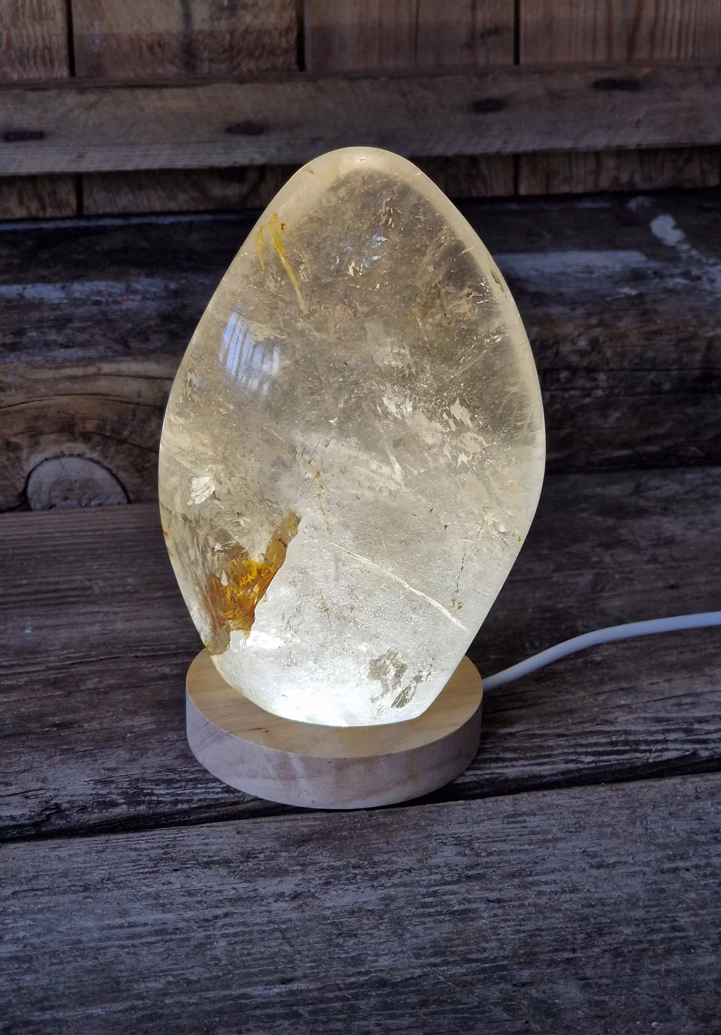 Ljusplatta för kristaller, vitt ljus