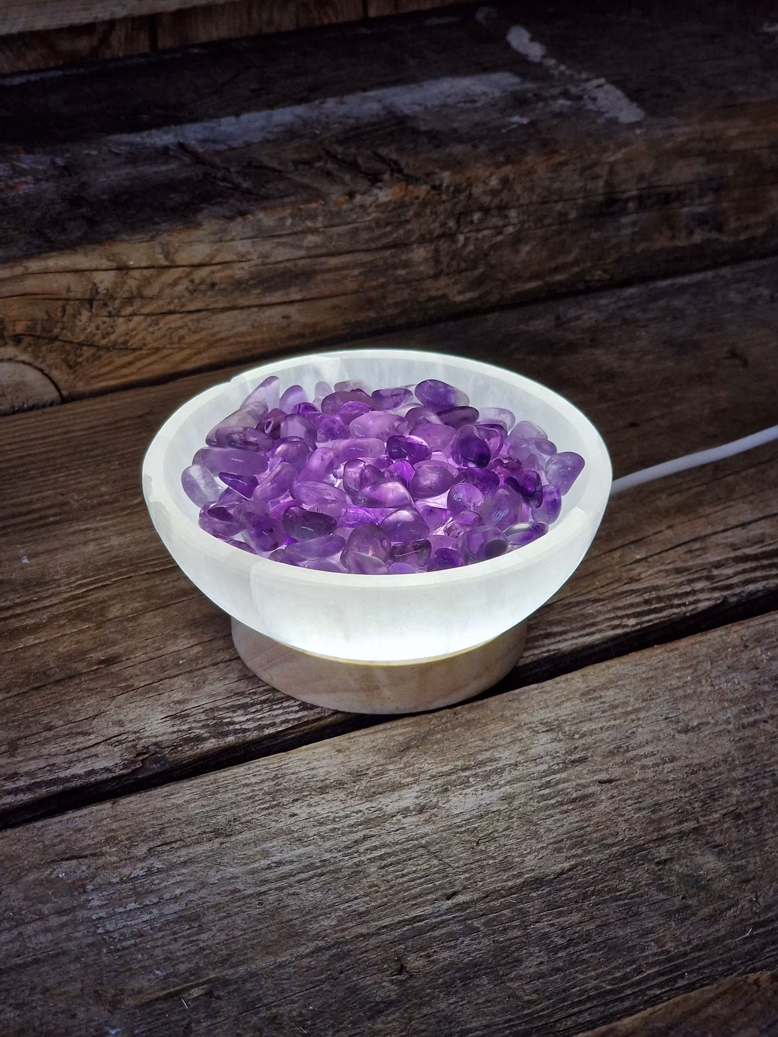 Ljusplatta för kristaller, vitt ljus