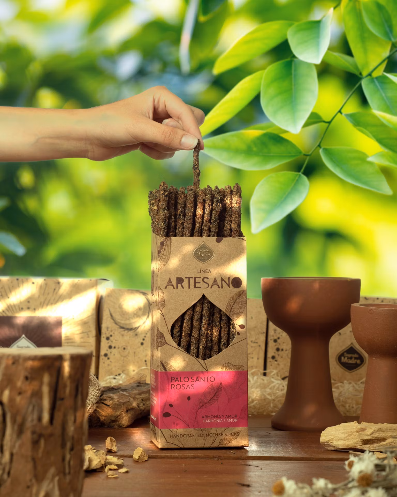 Sagrada Madre Artesano x 1 line - Sandalwood, rökelsepinne styckvis