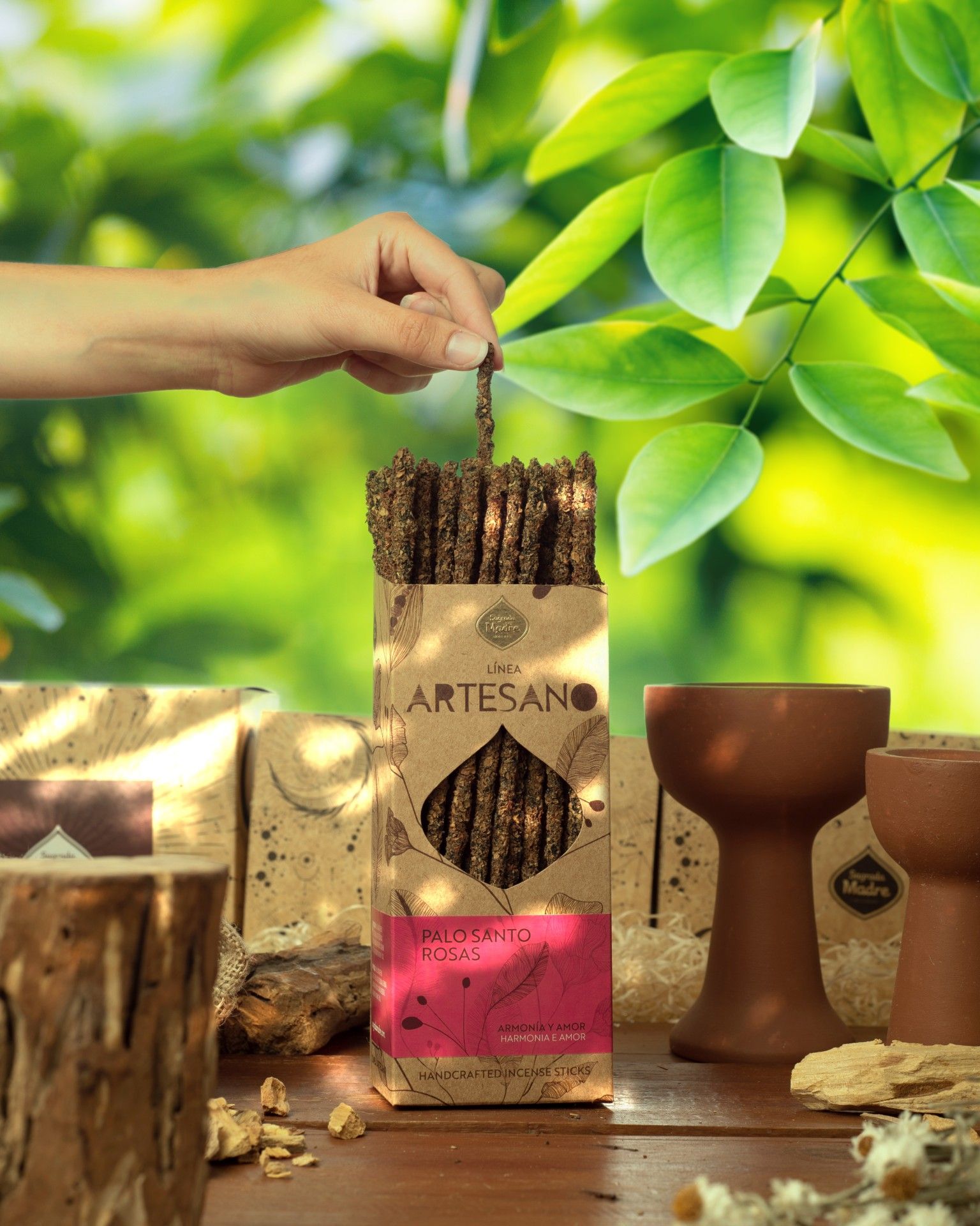 Sagrada Madre Artesano x 1 line - Citronella, Apelsin & Palo Santo, rökelsepinne styckvis