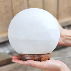 Himalaya Saltkristall, lampa vit klot -30% p.g.a. skada/annat