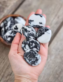 Zebrajaspis platta, touchstone -50% fyndhörnan B-kvalité/sprickor