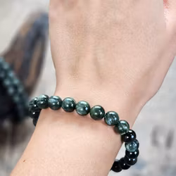 Serafinit, armband 7,5mm runda pärlor -60% fyndexemplar B-kvalité