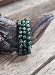 Serafinit, armband 6mm runda pärlor -60% fyndexemplar B-kvalité/mindre storlek pärlor