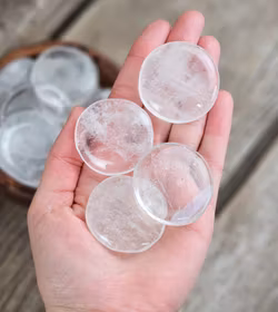 Bergkristall platta, touchstone -30% fyndexemplar mindre storlek