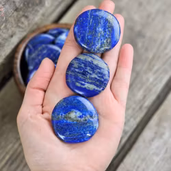 Lapis Lazuli platta, touchstone -50% fyndexemplar  mindre storlek/lägre kvalité mindre blå