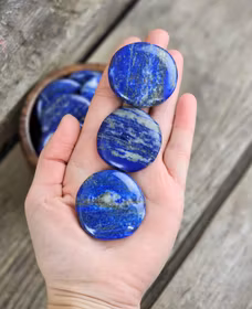 Lapis Lazuli platta, touchstone -30% fyndexemplar stora men lägre kvalité/mindre färg