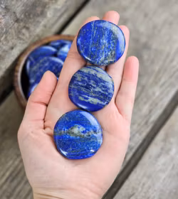 Lapis Lazuli platta, touchstone -30% fyndexemplar stora men lägre kvalité/mindre färg