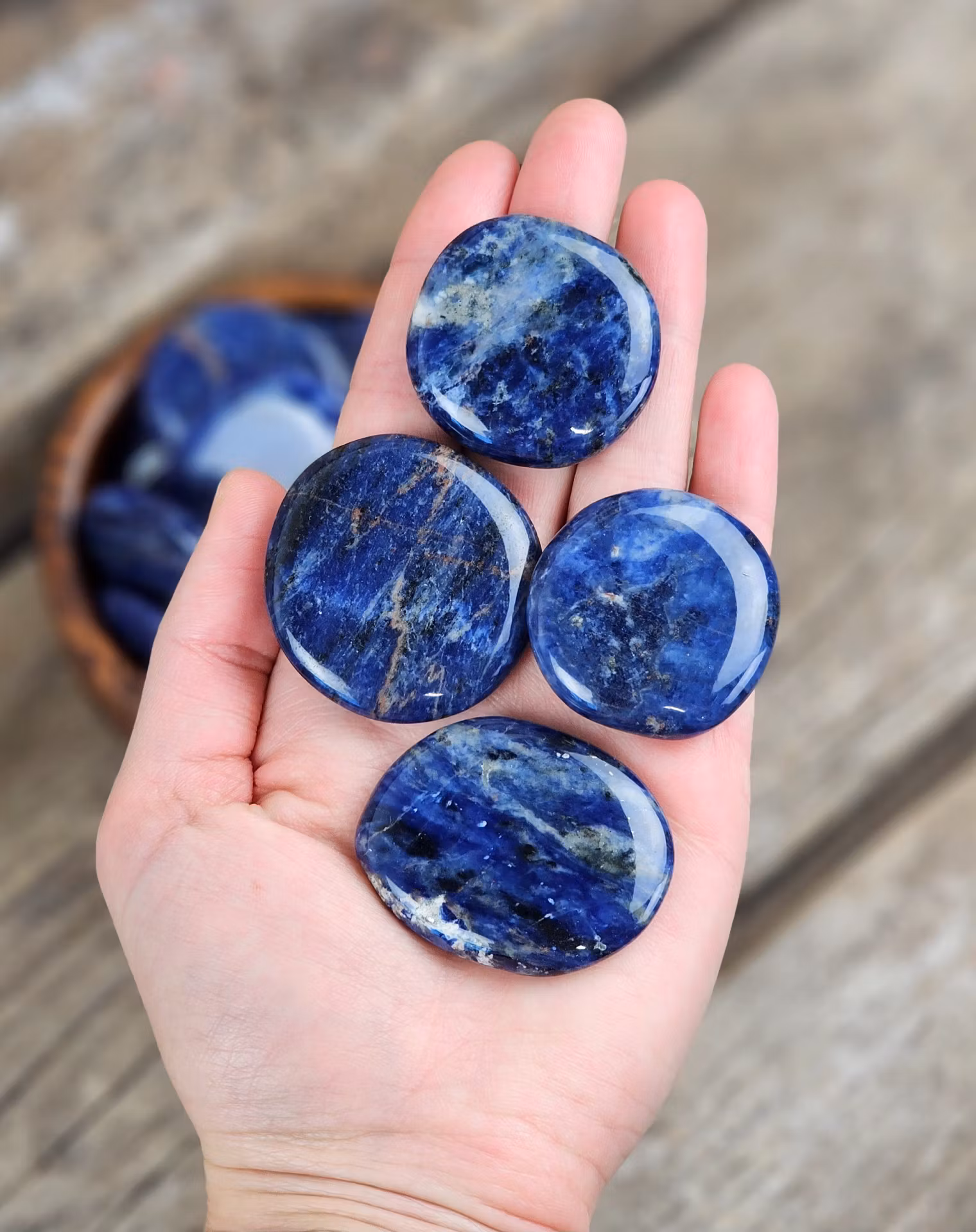 Sodalit platta, touchstone -80% fynd lägre kvalité/mindre storlek/mindre blå!