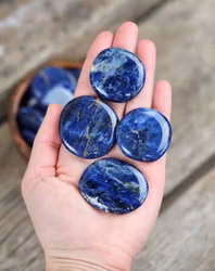 Sodalit platta, touchstone -80% fynd lägre kvalité/mindre storlek/mindre blå!