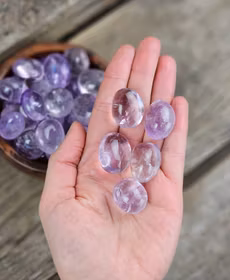 Ametist, extra klar trumlad -20% fynd ljusa / svaga färger