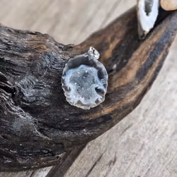 Agatgeod, silverpläterat hänge -30% fyndexemplar tjockare baksida