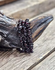 Granat, chipsarmband -30% fynd mindre pärlor