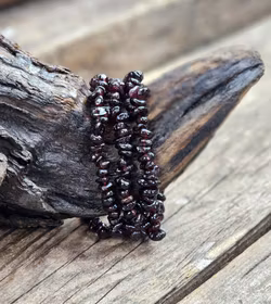 Granat, chipsarmband -30% fynd mindre pärlor