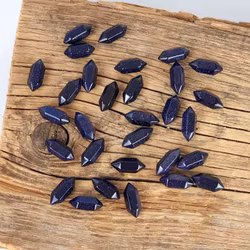 Blå Guldfluss, dt spets -30% fynd (Obs! Syntetisk!)