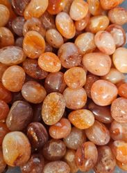 Karneol, trumlade -88% fynd sprickor 100-pack STORPACK