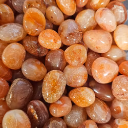 Karneol, trumlade -88% fynd sprickor 100-pack STORPACK