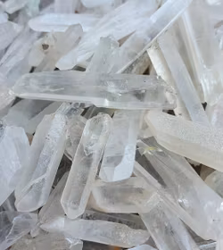 Bergkristall, små råa spetsar storpack -80% fynd gula inslag/B-kvalité