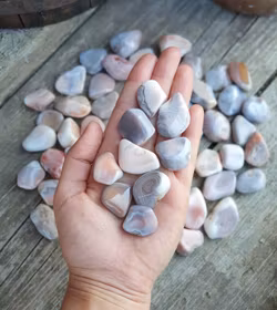 Rosa Botswanaagat, trumlade -50% fynd mindre storlek