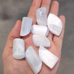 Vit Selenit, trumlade -40% fynd repor/mindre storlek/annan form