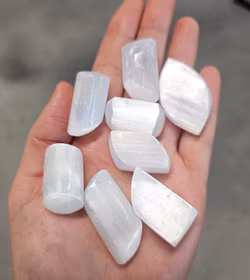 Vit Selenit, trumlade -40% fynd repor/mindre storlek/annan form