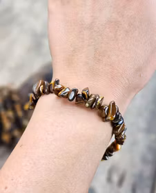 Tigeröga, chipsarmband -20% fynd extra stora storlek!