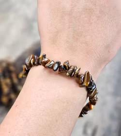 Tigeröga, chipsarmband -20% fynd extra stora storlek!