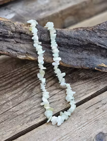 New Jade chipshalsband – lång modell (80–90 cm)