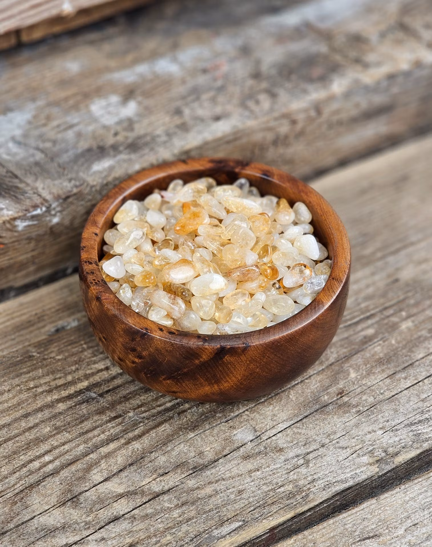 Citrin, små trumlade -80% rabatt C-kvalité Storpack!