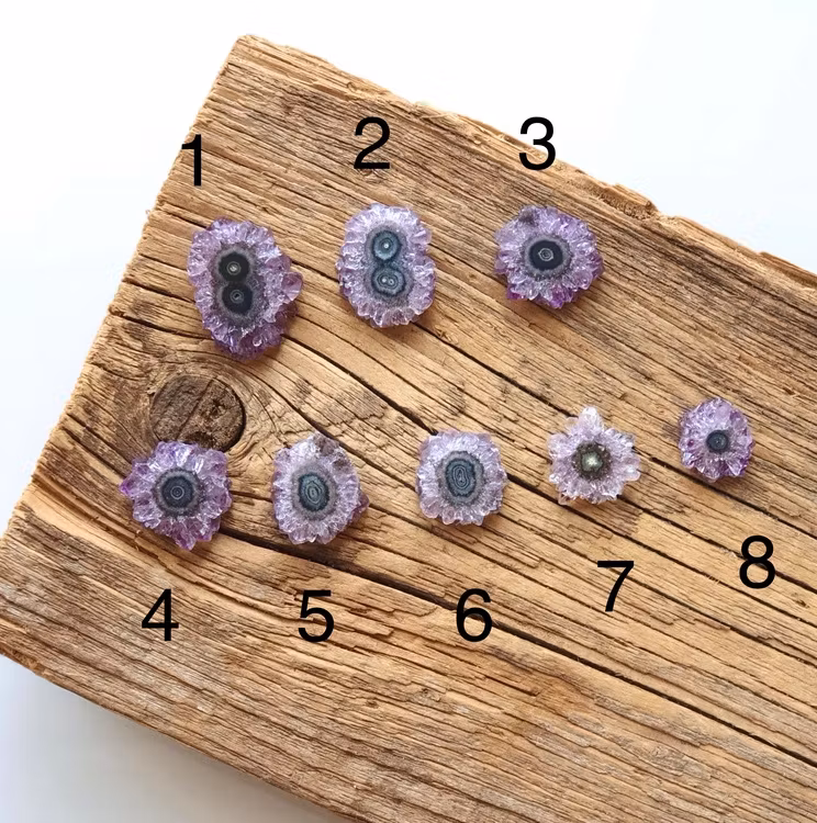 Stalaktit, Ametistskivor #1-8