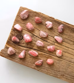 Rodokrosit, trumlade -30% fynd svagare färg/mindre mönster