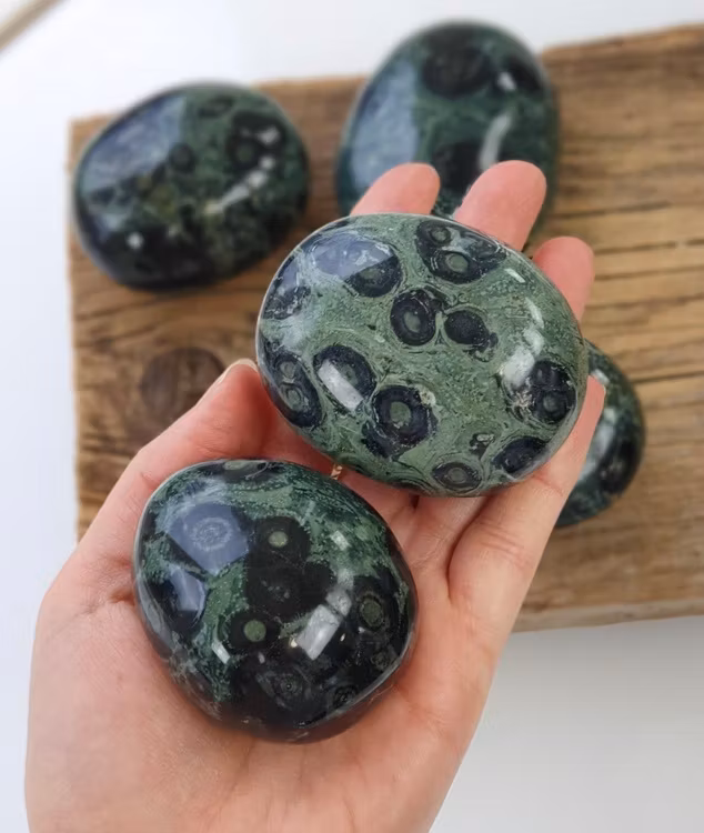 Kambaba Jaspis, extra stor touchstone