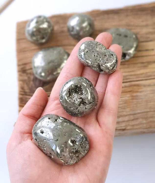 Pyrit, stora trumlade