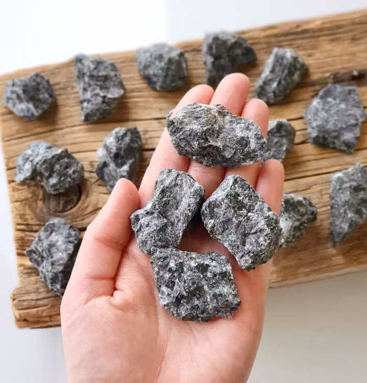 Indigo Gabbro (Merlinit), rå