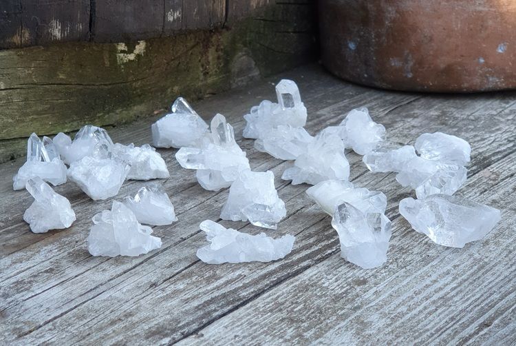 Bergkristallkluster, mini -15% utgående