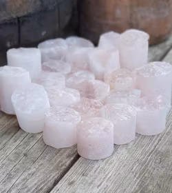 Rosenkvarts, borrad stav -50% FYND! ev sneda/ostabila.