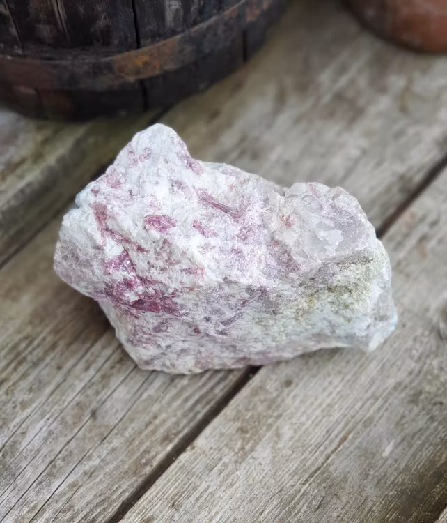 Rosa Turmalin i Kvarts (Rubellit) #9