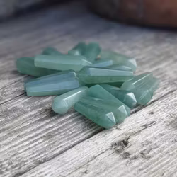 Grön Aventurin, polerade spetsar