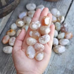 Blomsteragat, trumlad