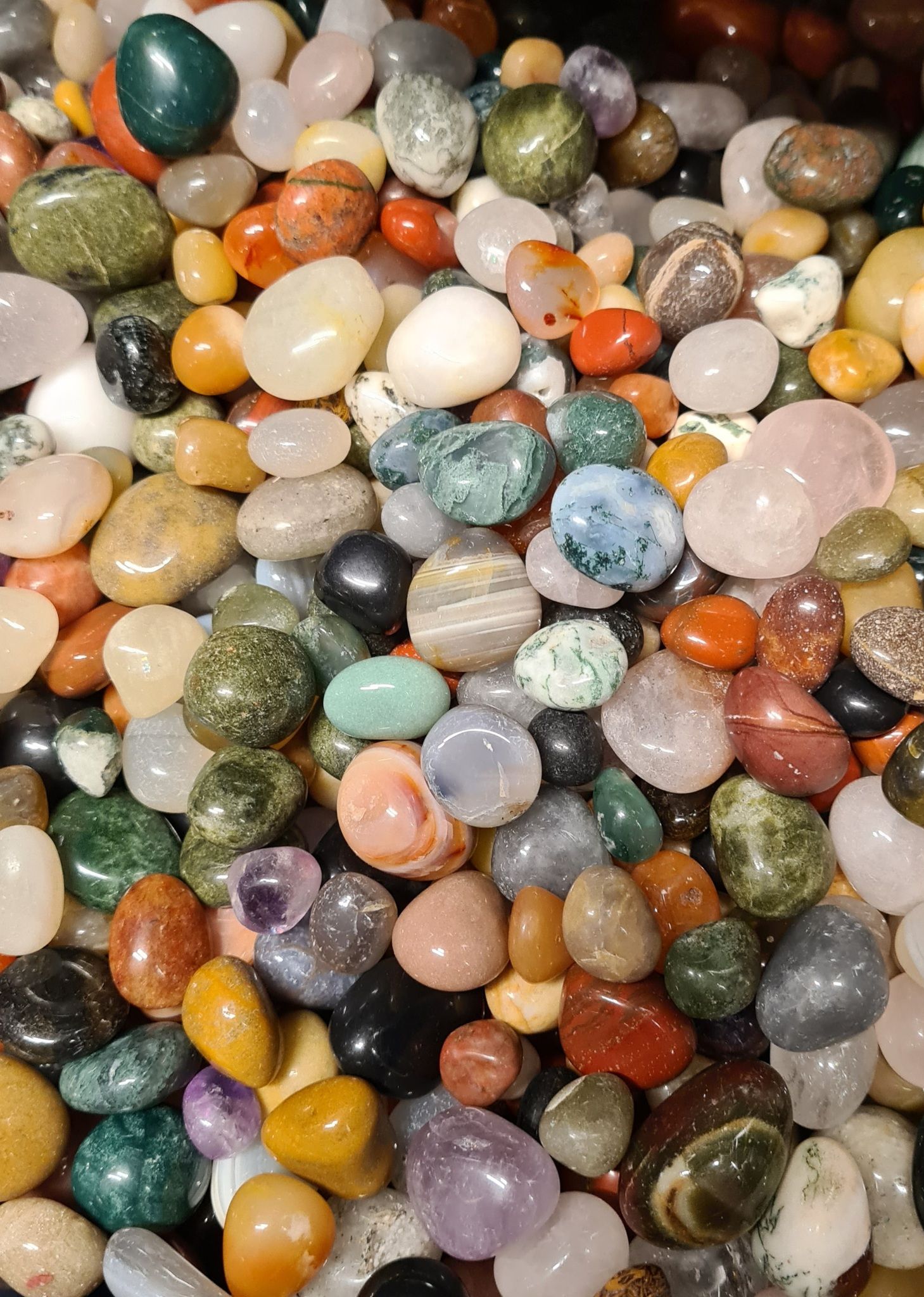 Mega-mix med trumlade stenar (250 gram)