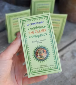 Ayurvedic - Nag Champa, rökelsekoner backflow
